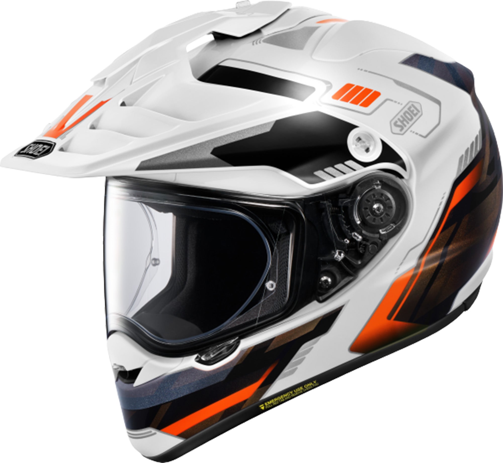 Shoei Hornet ADV 06 Invigorate TC-8 Enduro Helm weiß/orange/schwarz L (59/60) Abbildung 1