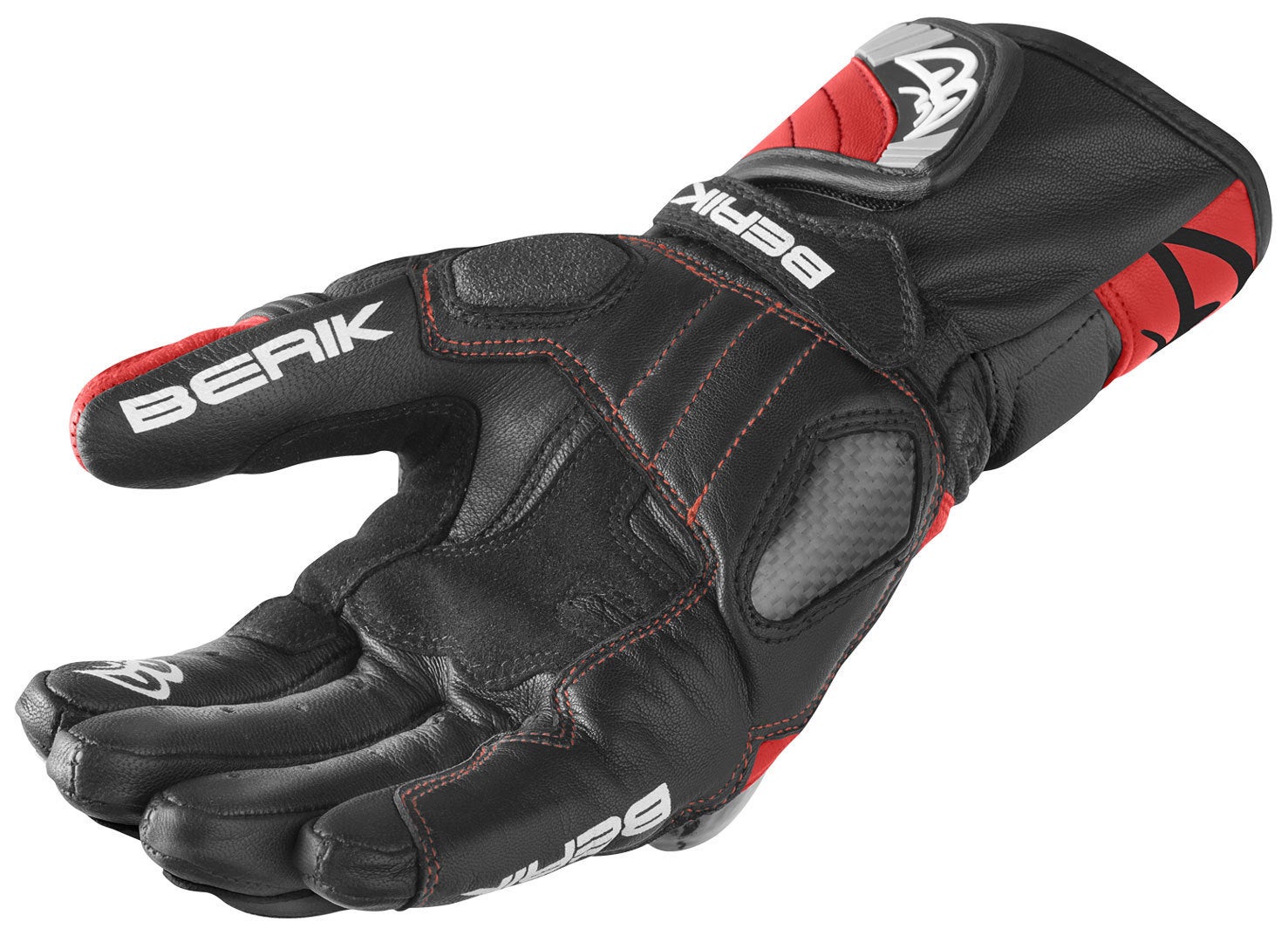 Berik Namib Pro Motorcykel handsker sort/rød M Figur 4