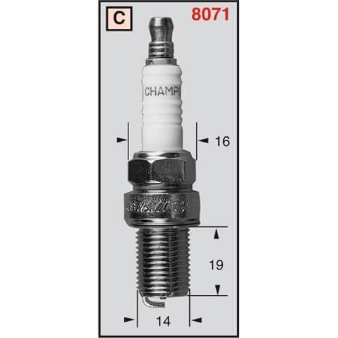CHAMPION Zündkerze RC8DMC OE026 Figura 1
