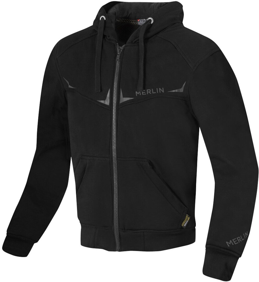Merlin Easton Giacca con cappuccio con zip da moto nero L Figura 1