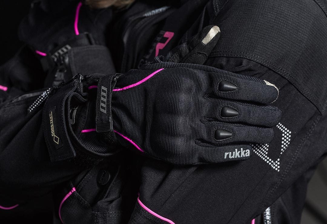 Rukka Virve Gore-Tex Luvas de motocicleta femininas preto/roxo 9 Figura 5