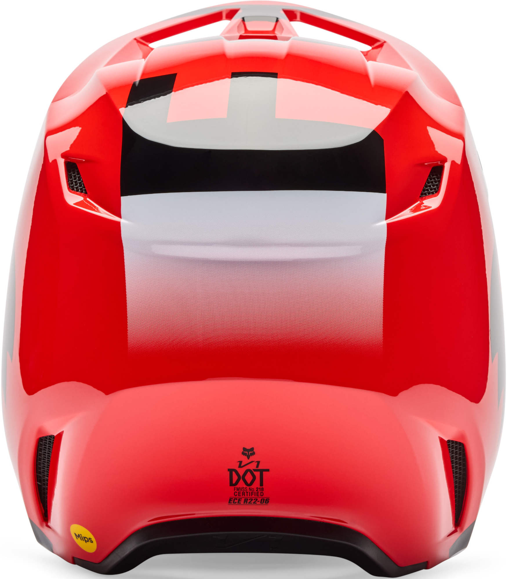 FOX V1 Shield Casco da motocross giovanile rosso Y/L (52/53) Figura 5