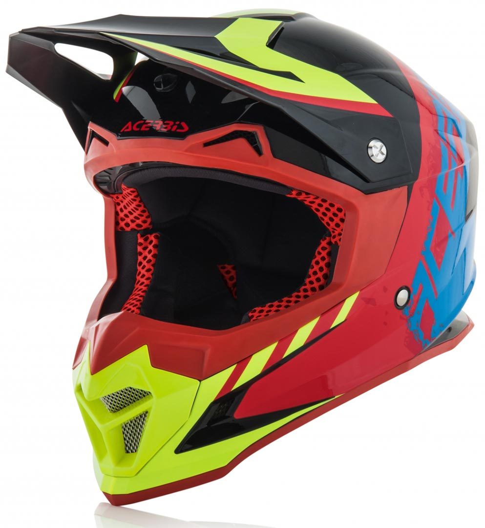 Acerbis Profile 4 Casco Motocross nero/blu S (55/56) Figura 1
