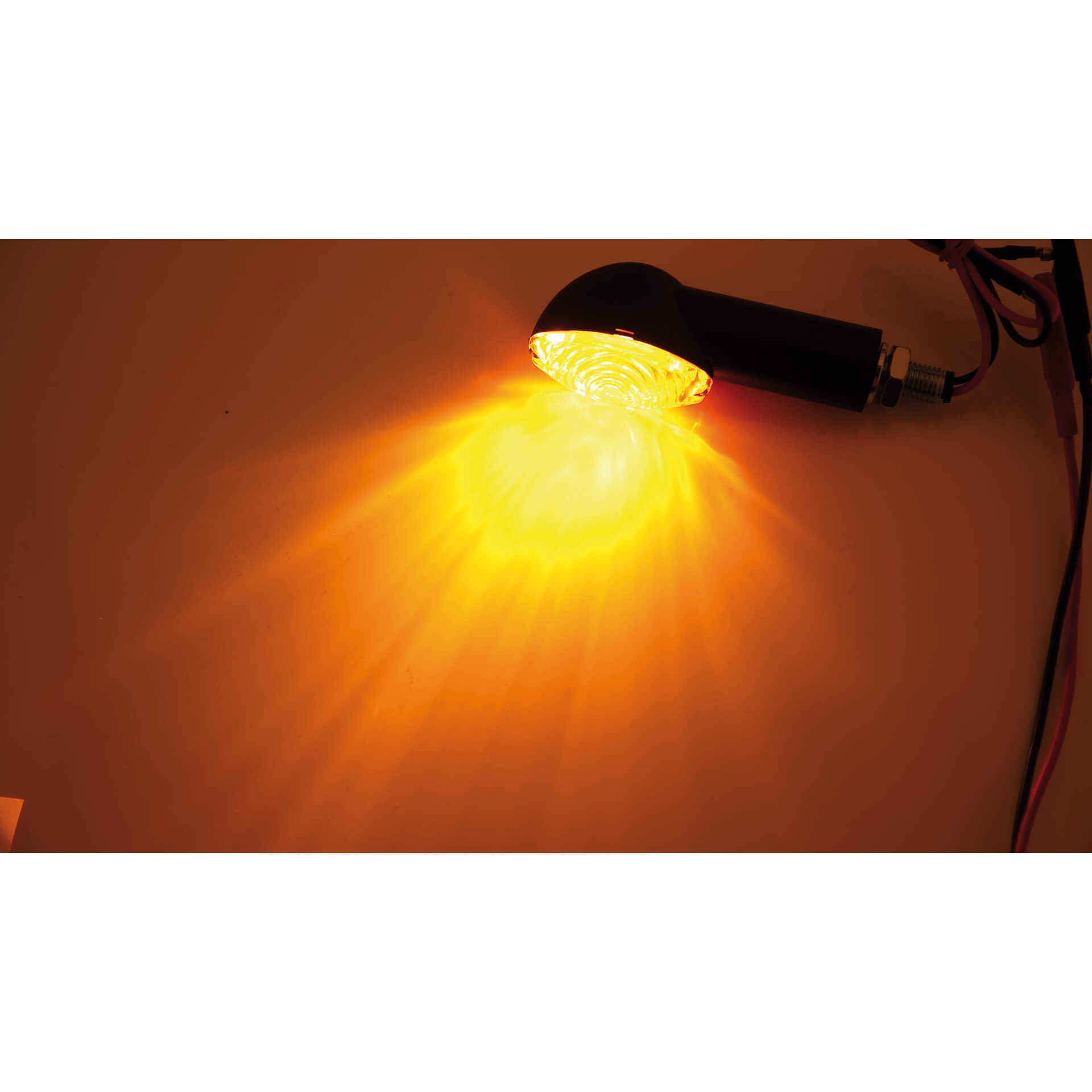 SHIN YO Mini Blinker CATEYE, lang negru Galben Figura 4