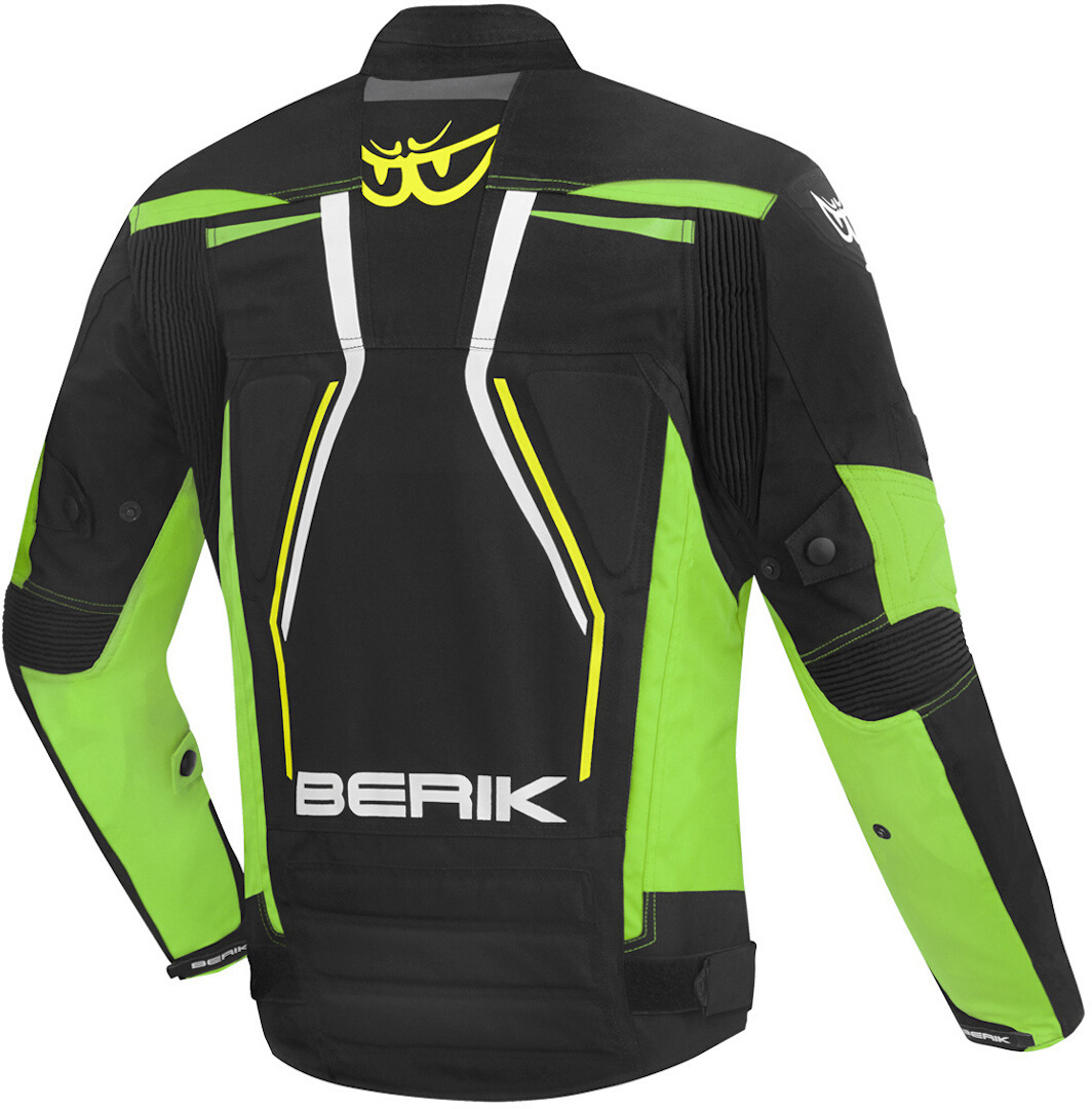 Berik Radic Evo Plus Veste textile de moto imperméable à l’eau Noir/Jaune/Vert 58 Figure 2