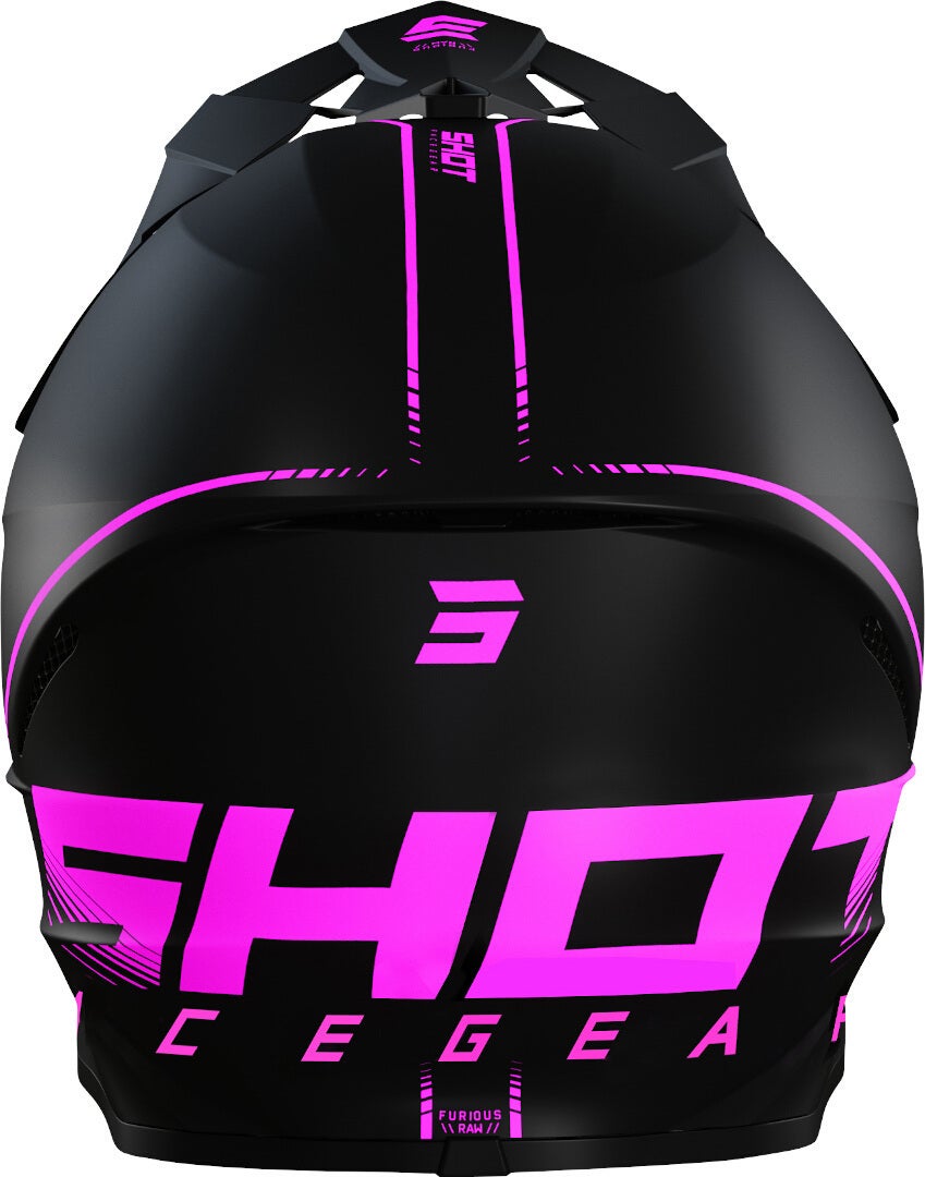 Shot Furious Draw 3.0 Casco Motocross nero/rosa L (59/60) Figura 2