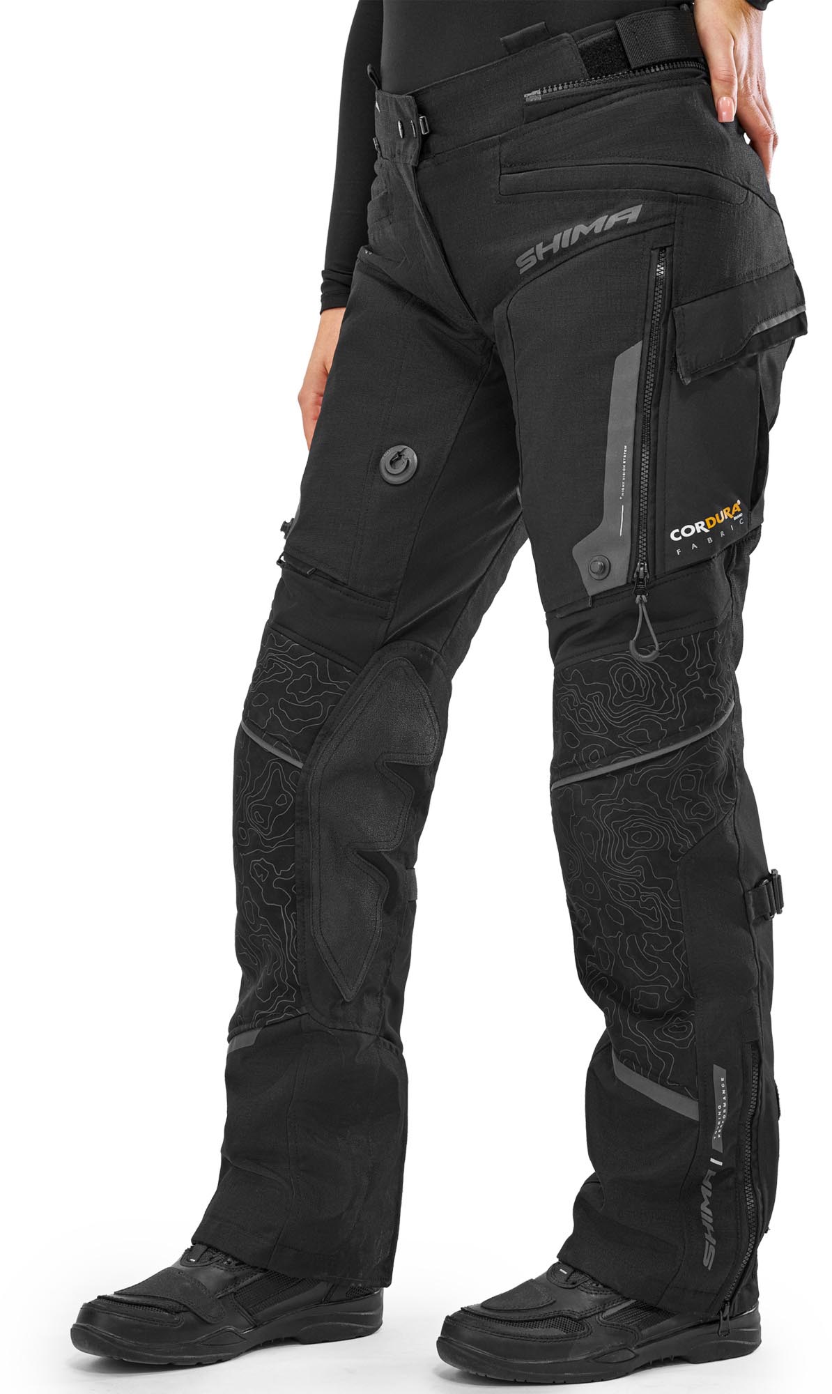 SHIMA Tracker Pantalon textile moto pour dames noir M Figure 6