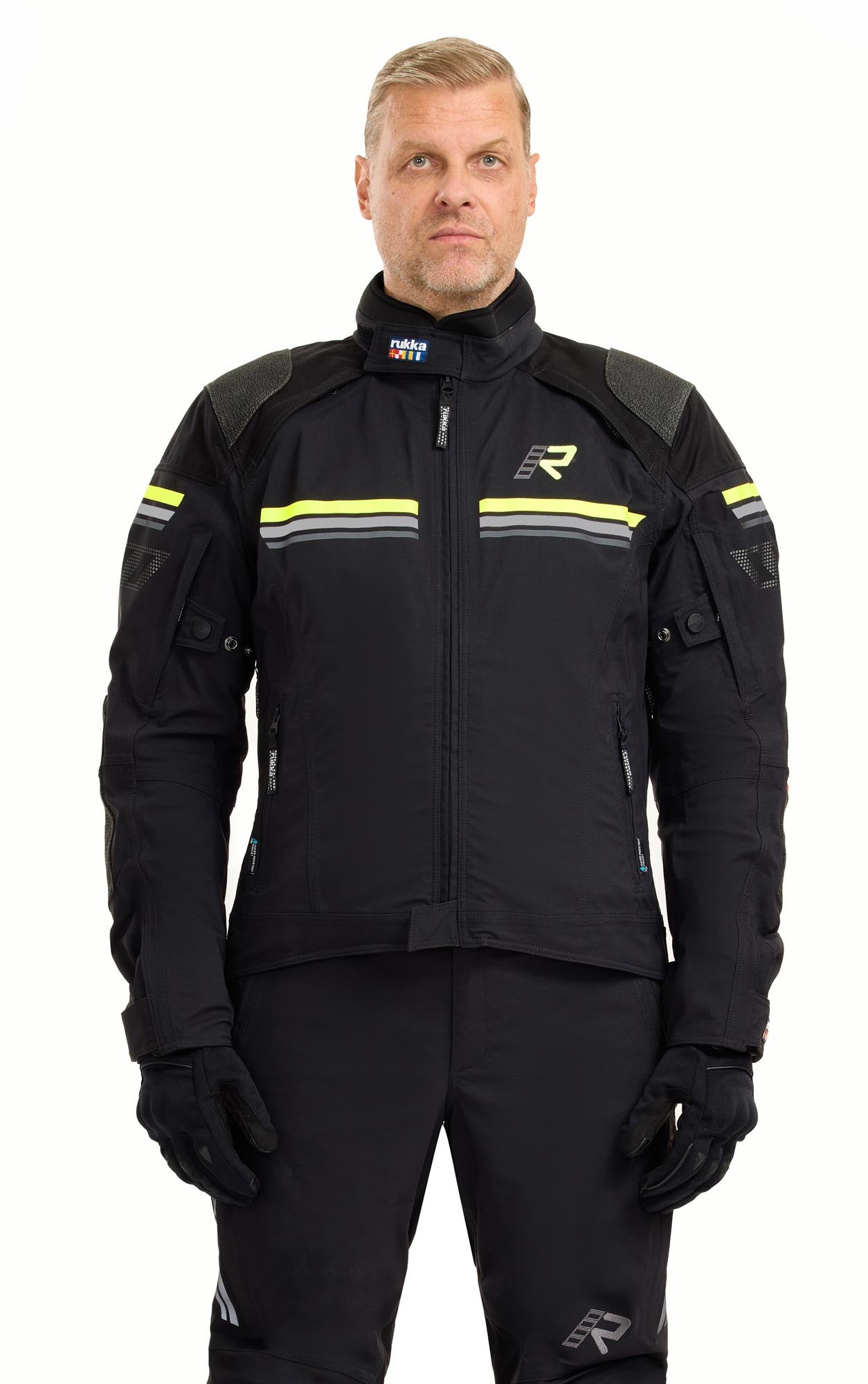 Rukka Armatou-R Moto textilní bunda černá/žlutá 56 Obrázek 6