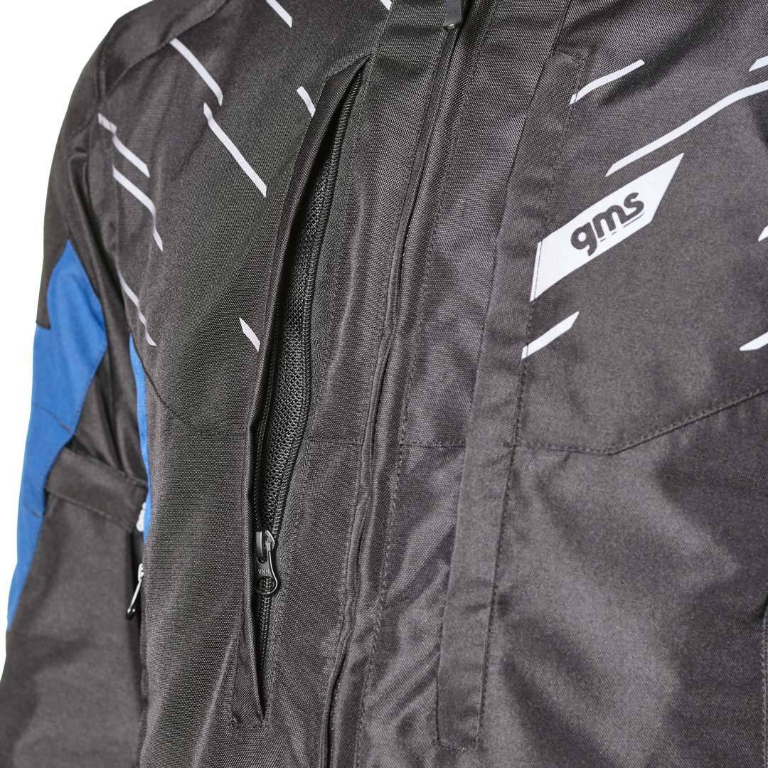 GMS Kasai waterproof Motorcycle Textile Jacket black/blue M Figure 2