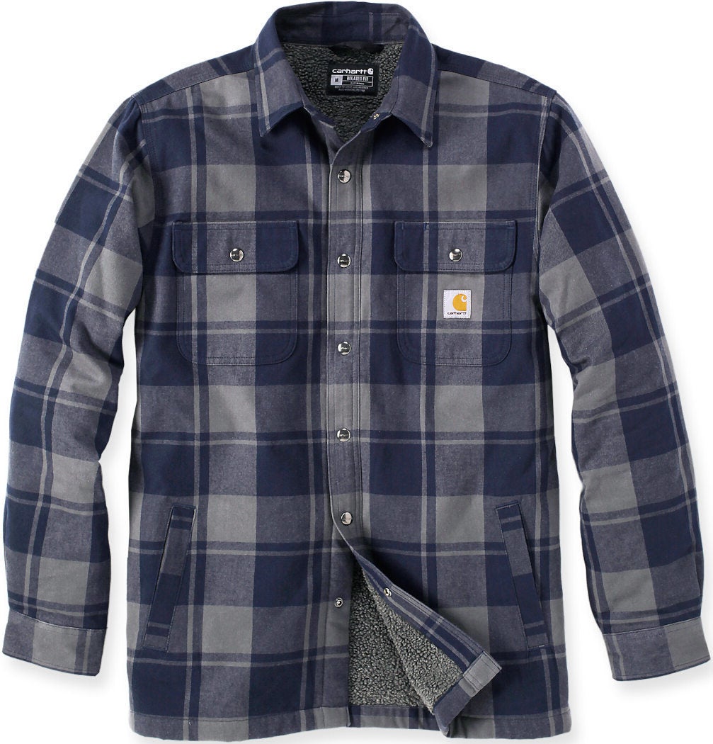 Carhartt Heavyweight Flannel Sherpa Camicia blu L Figura 1