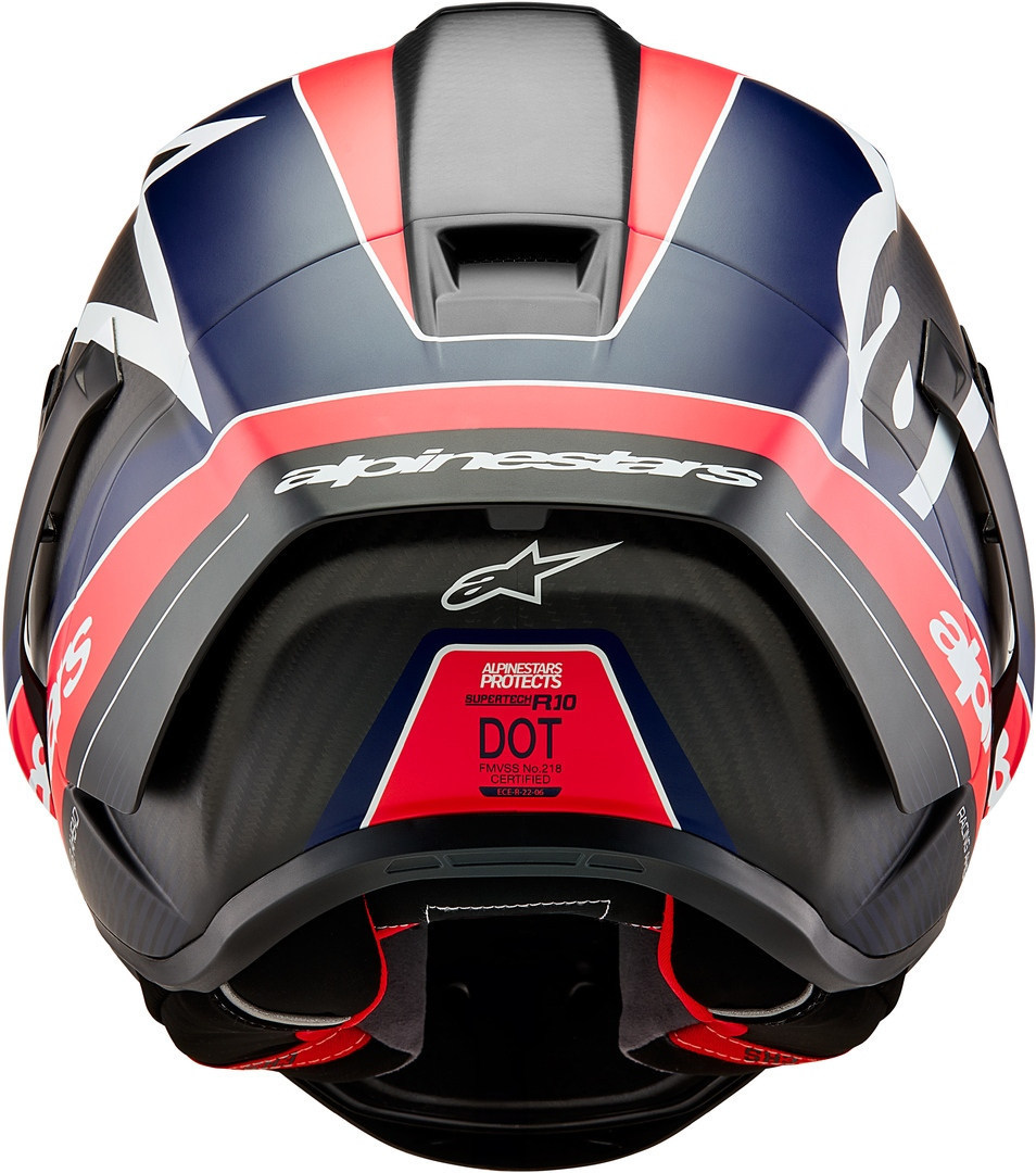 Alpinestars Supertech R10 Team Carbon Helm schwarz/rot/blau L (59/60) Abbildung 3