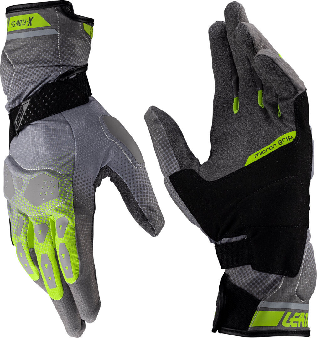 Leatt ADV X-Flow 5.5 Motorcykel handskar grön/grå 2XL Figur 1