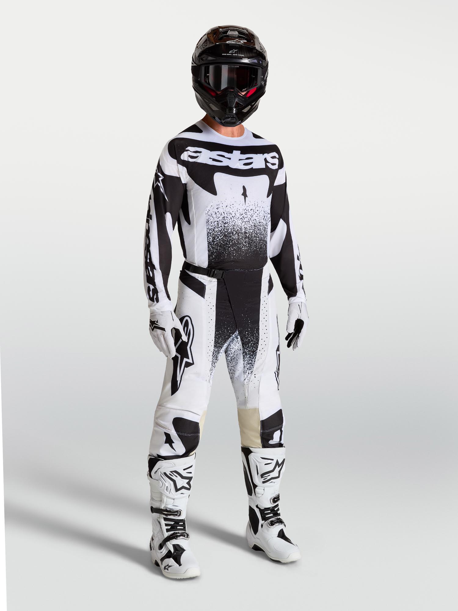 Alpinestars Techstar Swan Motocrossbukser hvid/sort 32 Figur 3