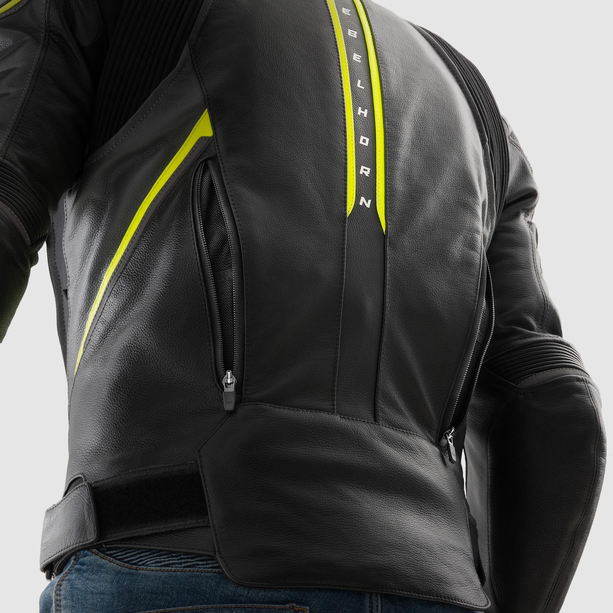 Side view of Rebelhorn Veloce Motorcycle Leather Jacket