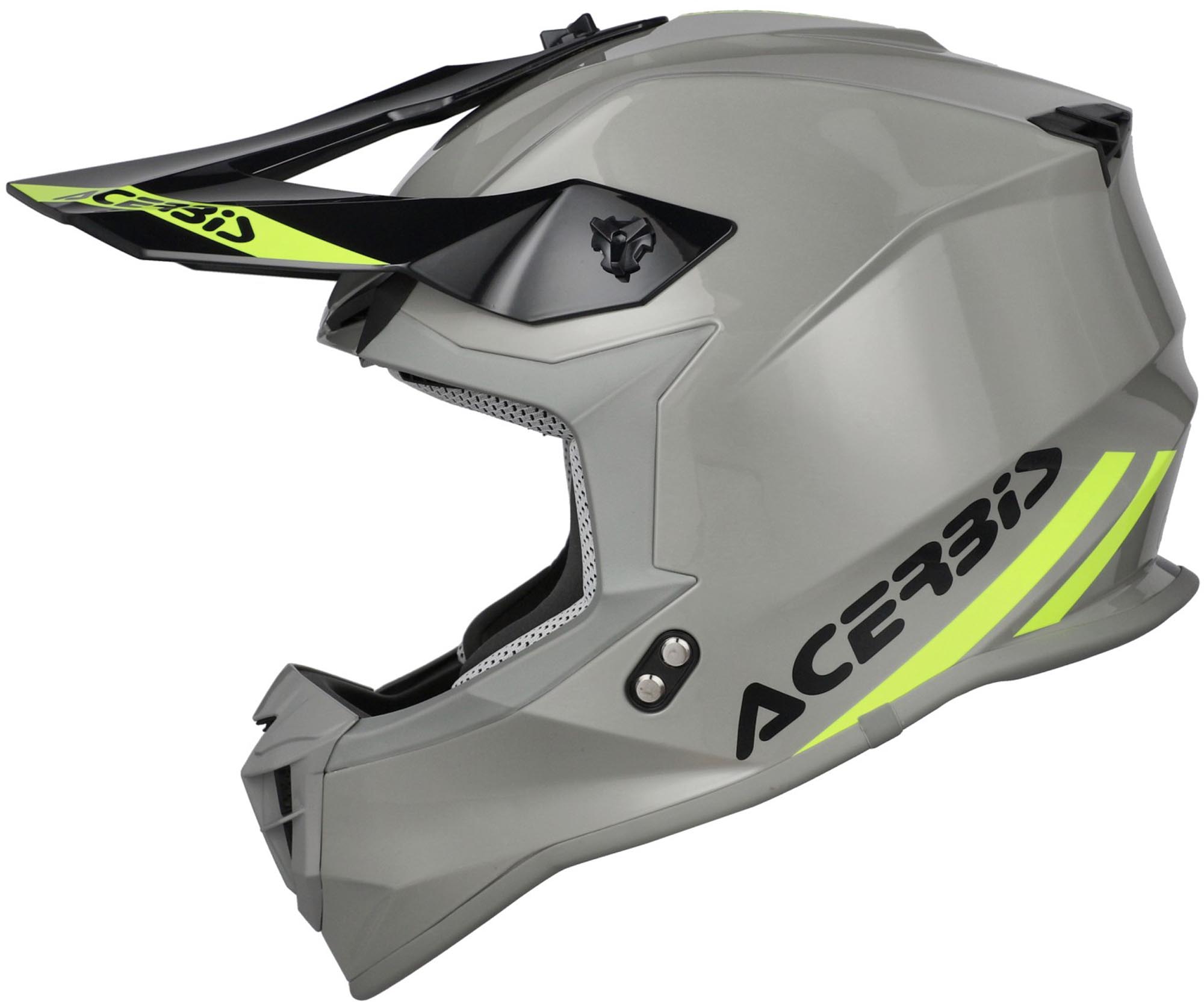 Acerbis Linear Solid Capacete de motocross Cinza claro/néon L (59/60) Figura 2