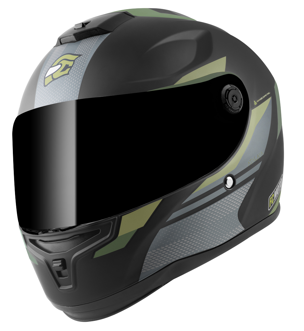 FC-Moto FF114B Zeron Cască Negru mat/verde L Figura 1