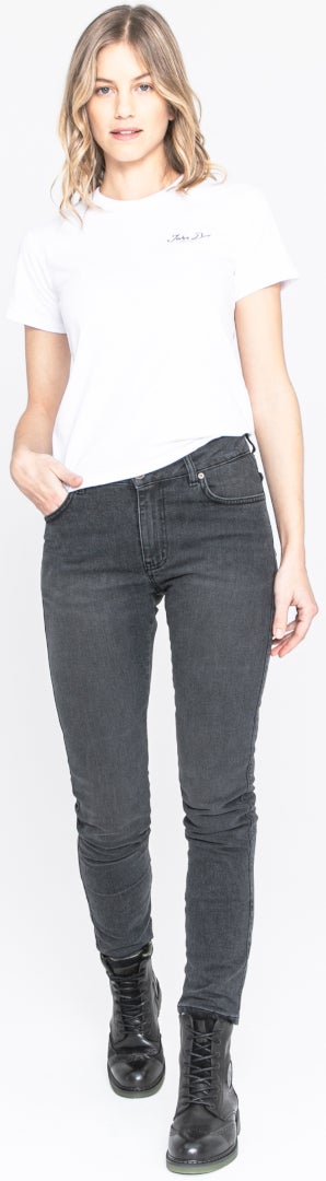John Doe Jane High Mono XTM Dame Motorcykel Jeans Sort vask 31/30 Figur 12