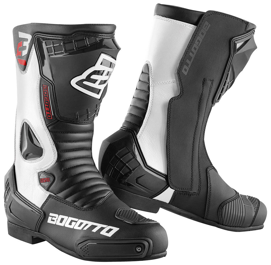 Bogotto Losail Bottes de moto Noir/Blanc 40 Figure 1