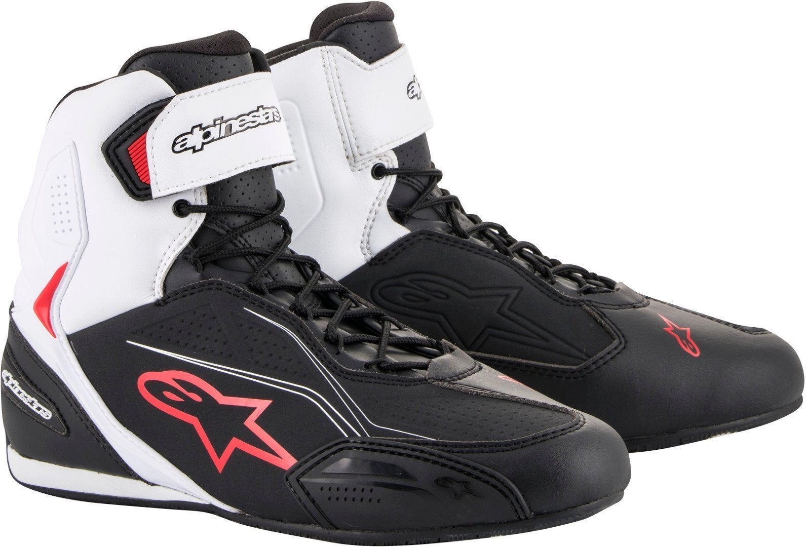 Alpinestars Faster-3 Motorcykel sko sort/hvid/rød 11 (44) Figur 1