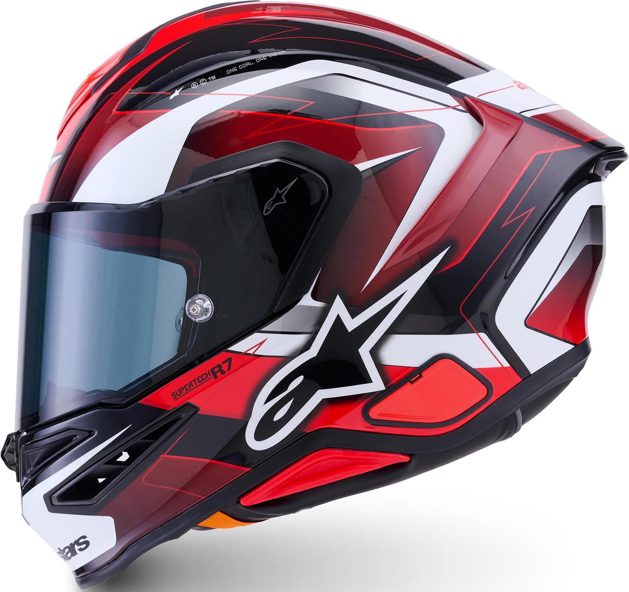 Alpinestars S-R7 Kinetis Helm schwarz/rot/weiß L Abbildung 2