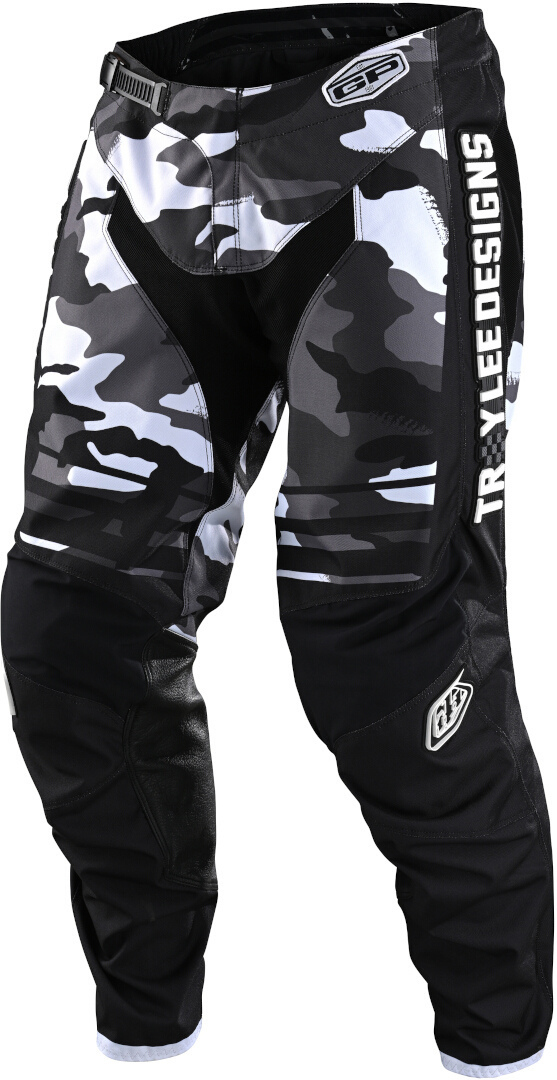 Troy Lee Designs GP Formula Camo Pantaloni de motocross negru/gri/alb 36 Figura 1