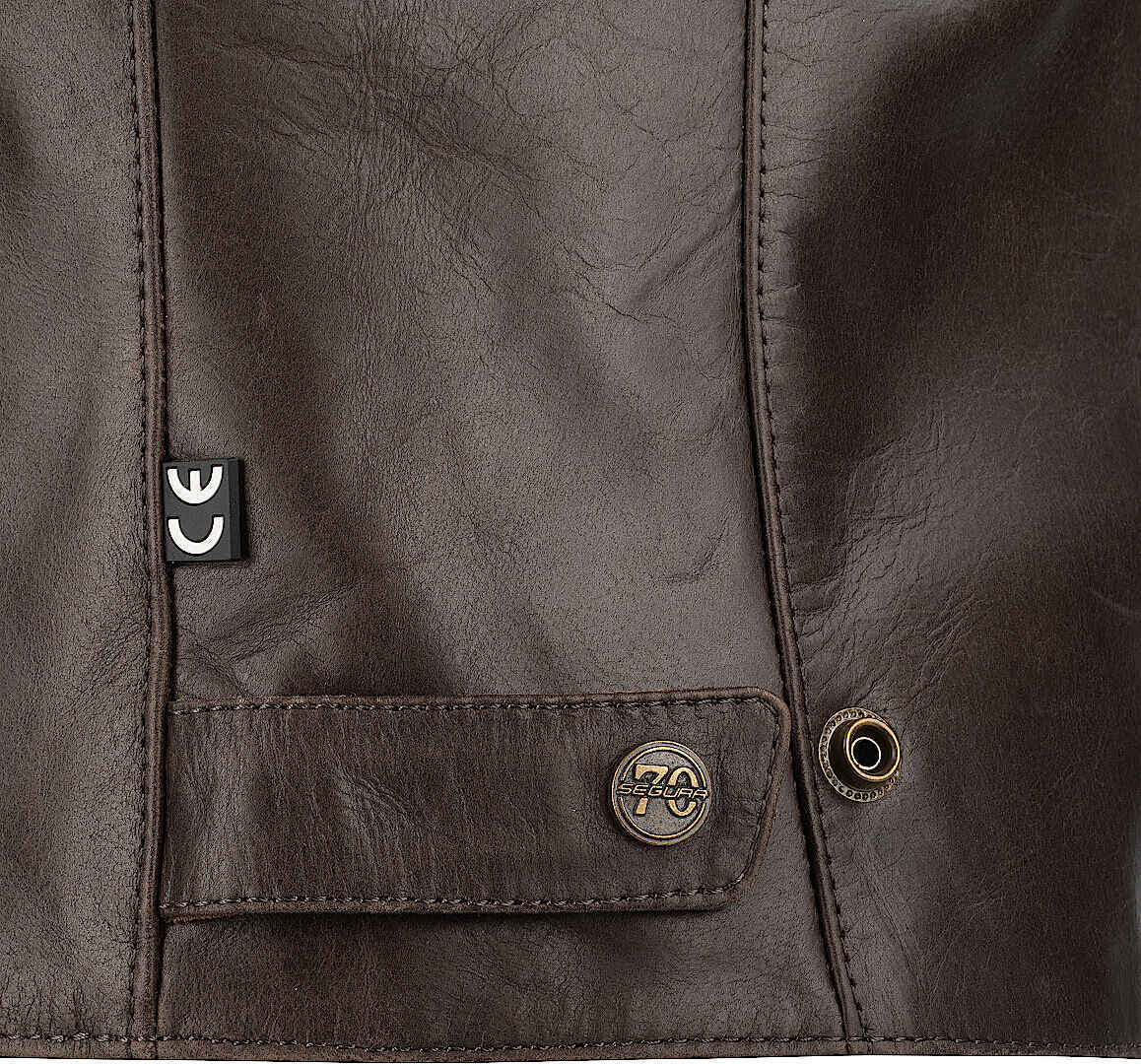 Segura Laxey Damen Motorrad Lederjacke braun 44 Abbildung 6