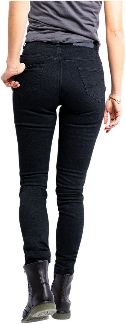 John Doe Luna High Mono Damer Motorcykel Jeans Sort vask 29 L32 Figur 5