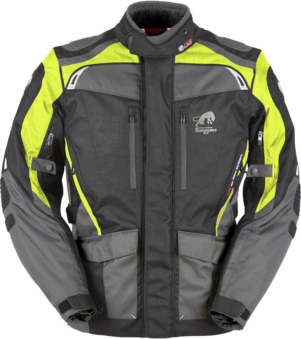 Furygan Apalaches Jachetă textilă pentru motociclete Negru/gri/neon S Figura 1