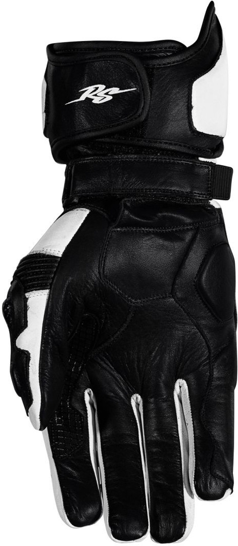 Rusty Stitches Marc Motorradhandschuhe schwarz/weiß M Abbildung 2