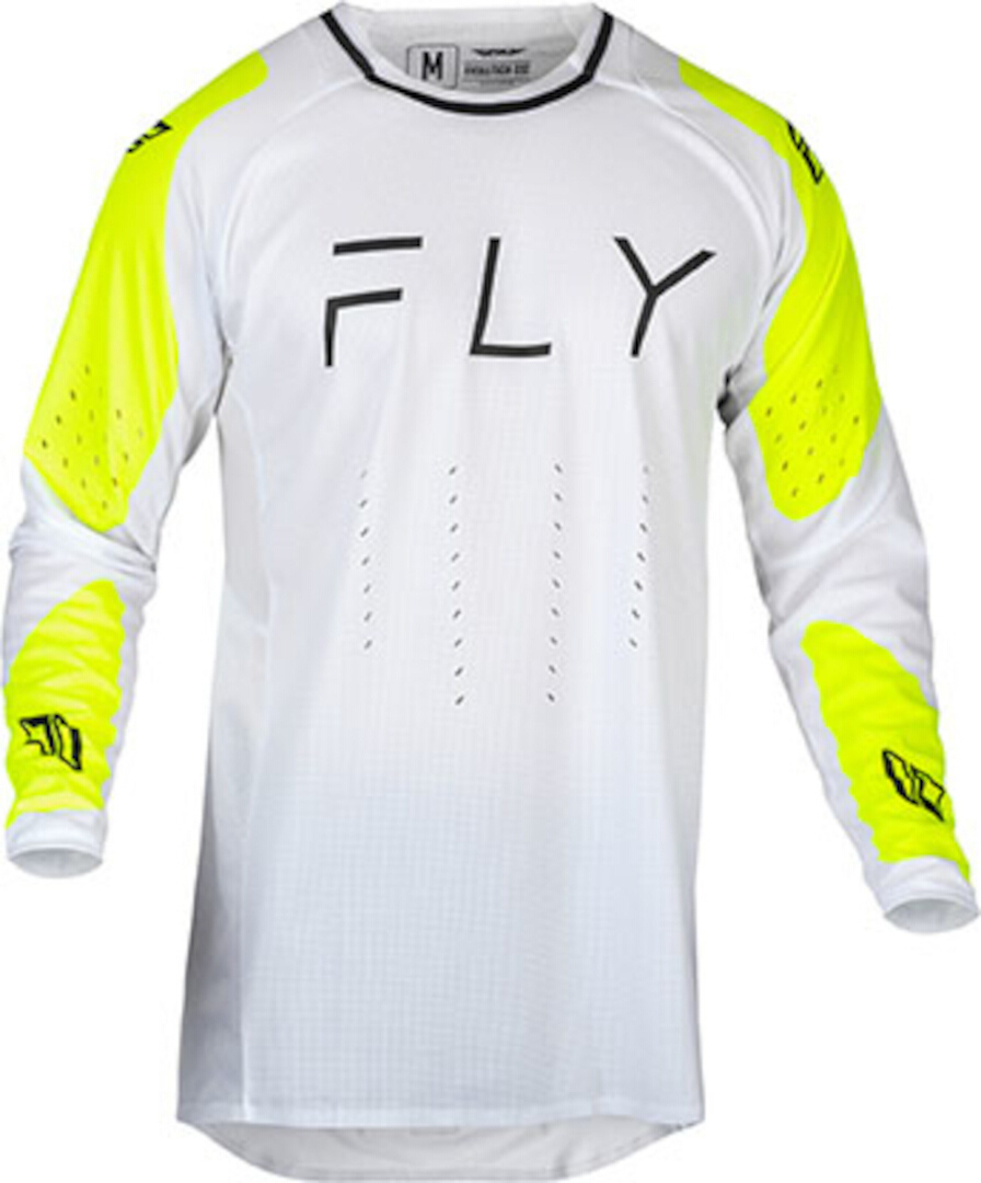 Fly Racing Evolution 2024 Motocross Jersey weiß/neon-gelb S Abbildung 1