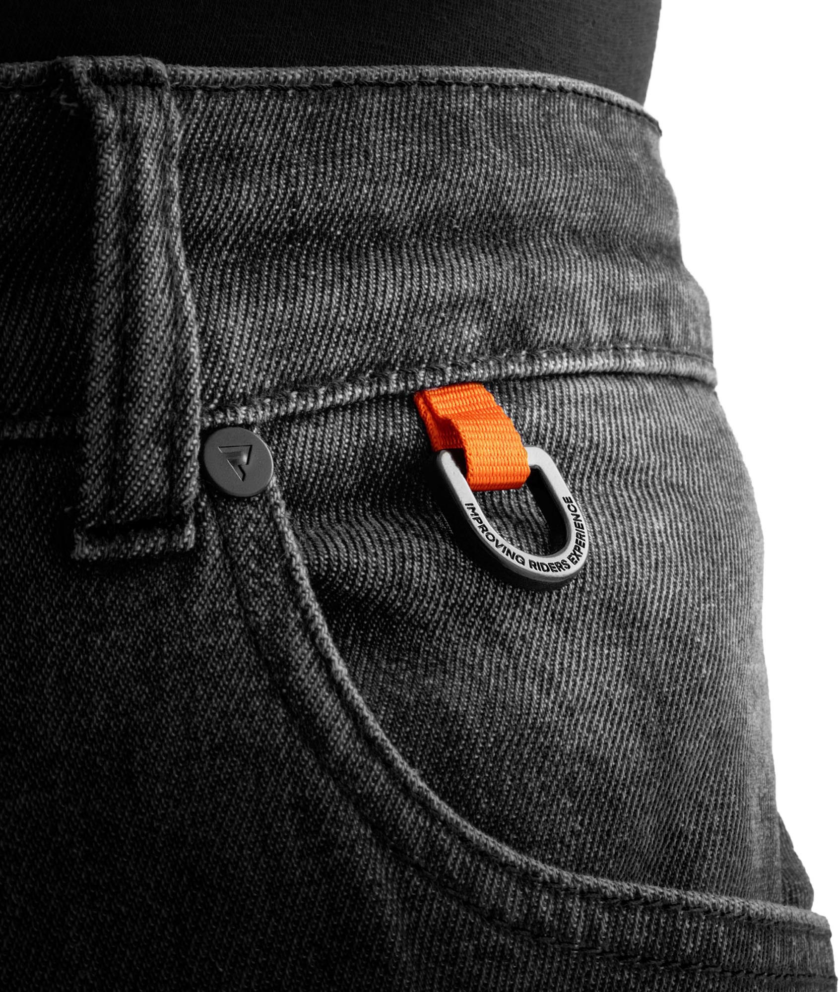 Rebelhorn Bronco Motorcykeljeans Sort udvasket 38/34 Figur 6