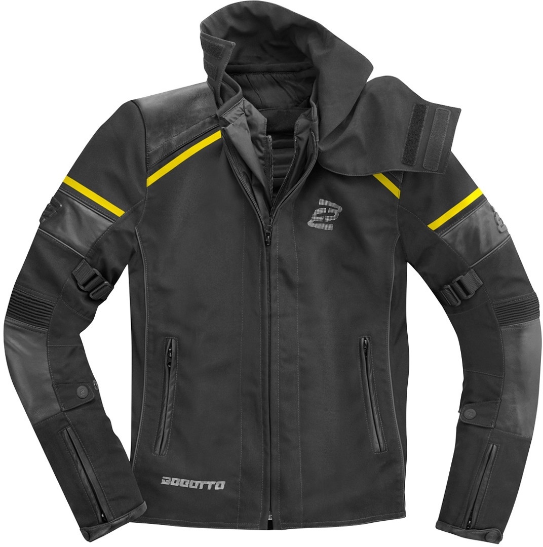 Bogotto Blizzard-X Jachetă textilă impermeabilă pentru motociclete negru/galben M Figura 3