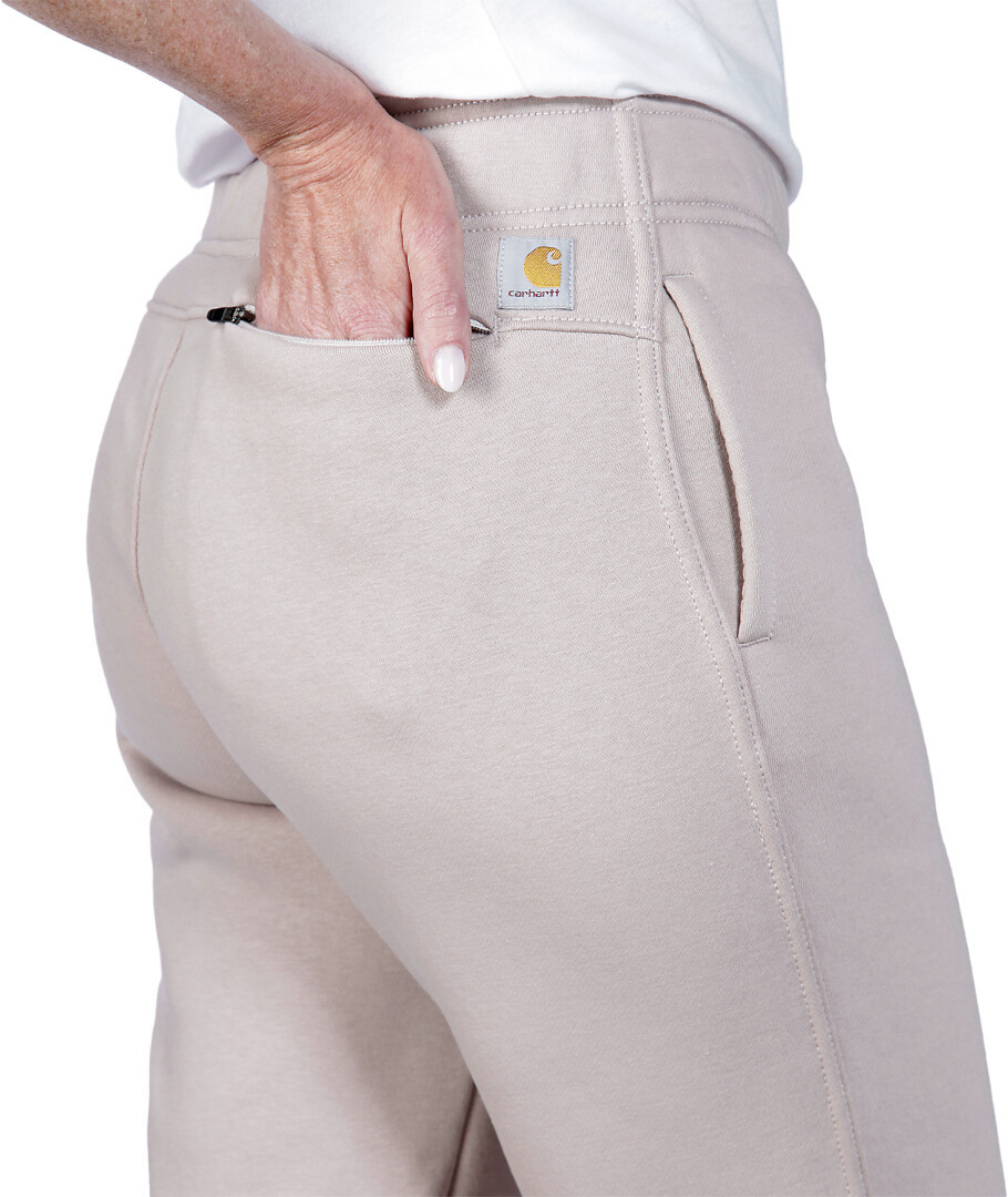 Carhartt Relaxed Fit Fleece Pantaloni de trening pentru doamne bej M Figura 5