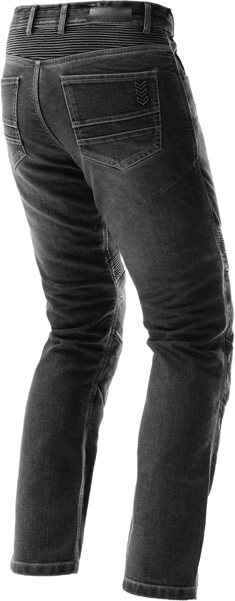 Rebelhorn Eagle 4 Regular Fit Motorcykeljeans Sort udvasket 34/32 Figur 2