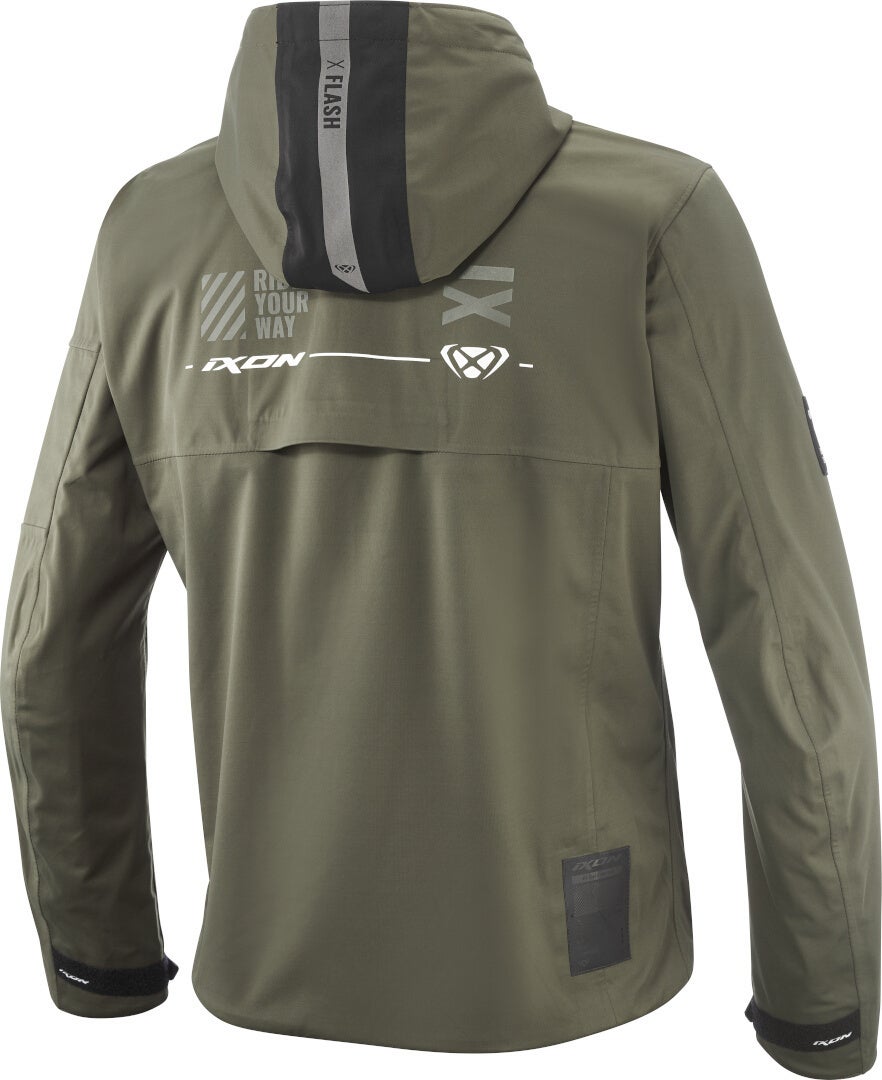 Ixon M-Quarter Waterproof Motorcycle Textile Jacket Khaki/Black XXL Figure 2