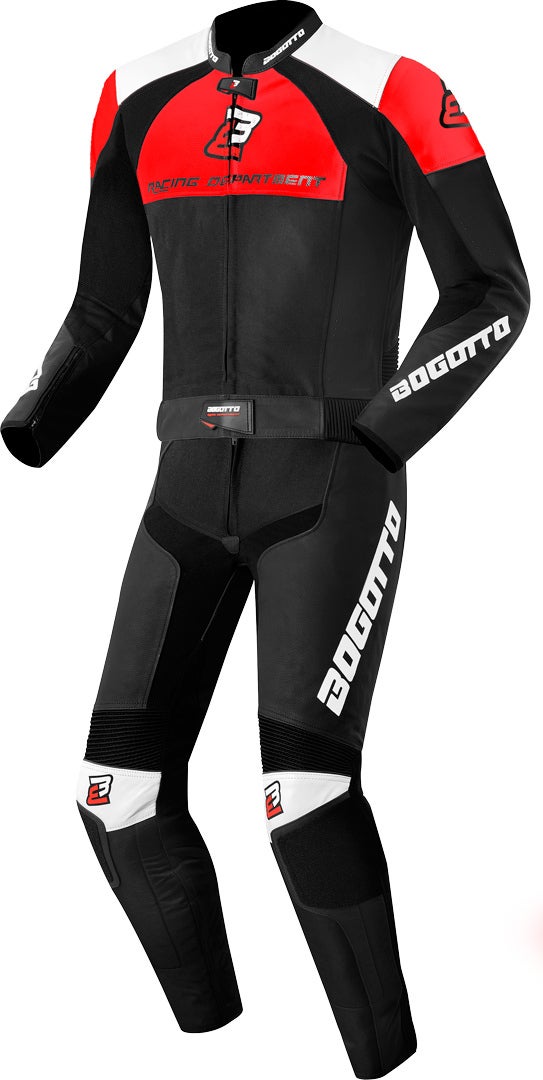 Bogotto Losail wo Piece Motorcycle Leather Suit black/white/red 46 Figure 1