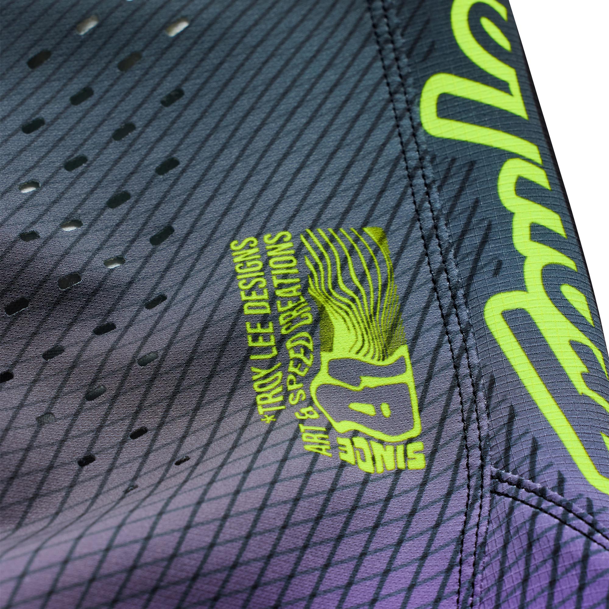 Troy Lee Designs SE Pro Wander Motocross Pants black/purple/neon yellow 38 Figure 9