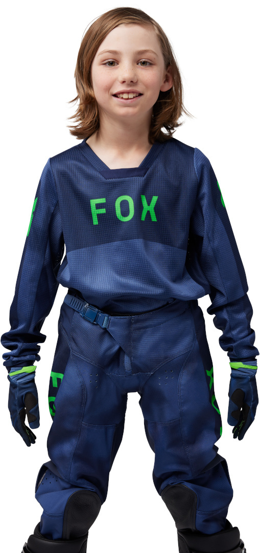 FOX 180 Taunt Motocross tröja för ungdomar Mörkblå YL Figur 3