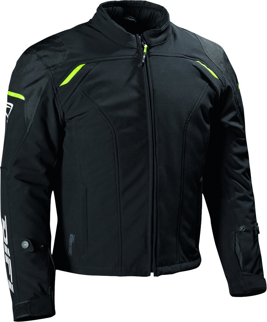 DIFI Justin Aerotex Urban waterproof Motorcycle Textile Jacket black/yellow XXL Figure 1