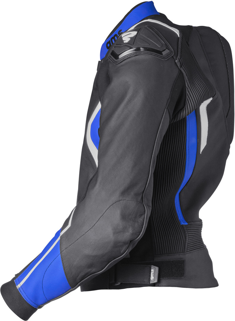 Side view of GMS GR-1 Two Piece Motorcycle Leather Suit