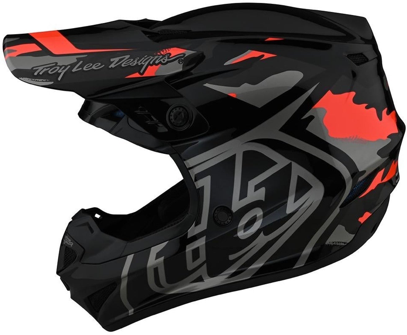 Troy Lee Designs GP Overload Camo Motocross Helmet black/red 2XL Figure 8