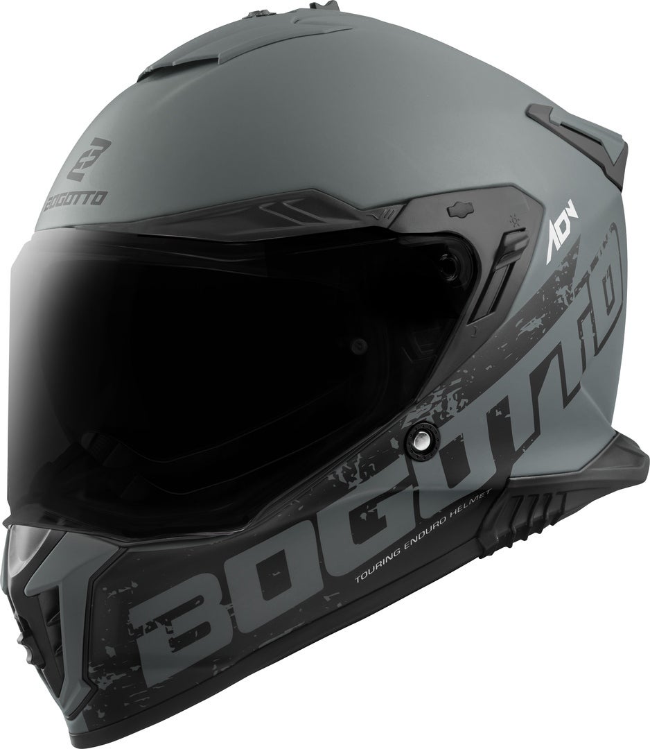 Side view of Bogotto FG-601 Duo Fiberglass Enduro Helmet