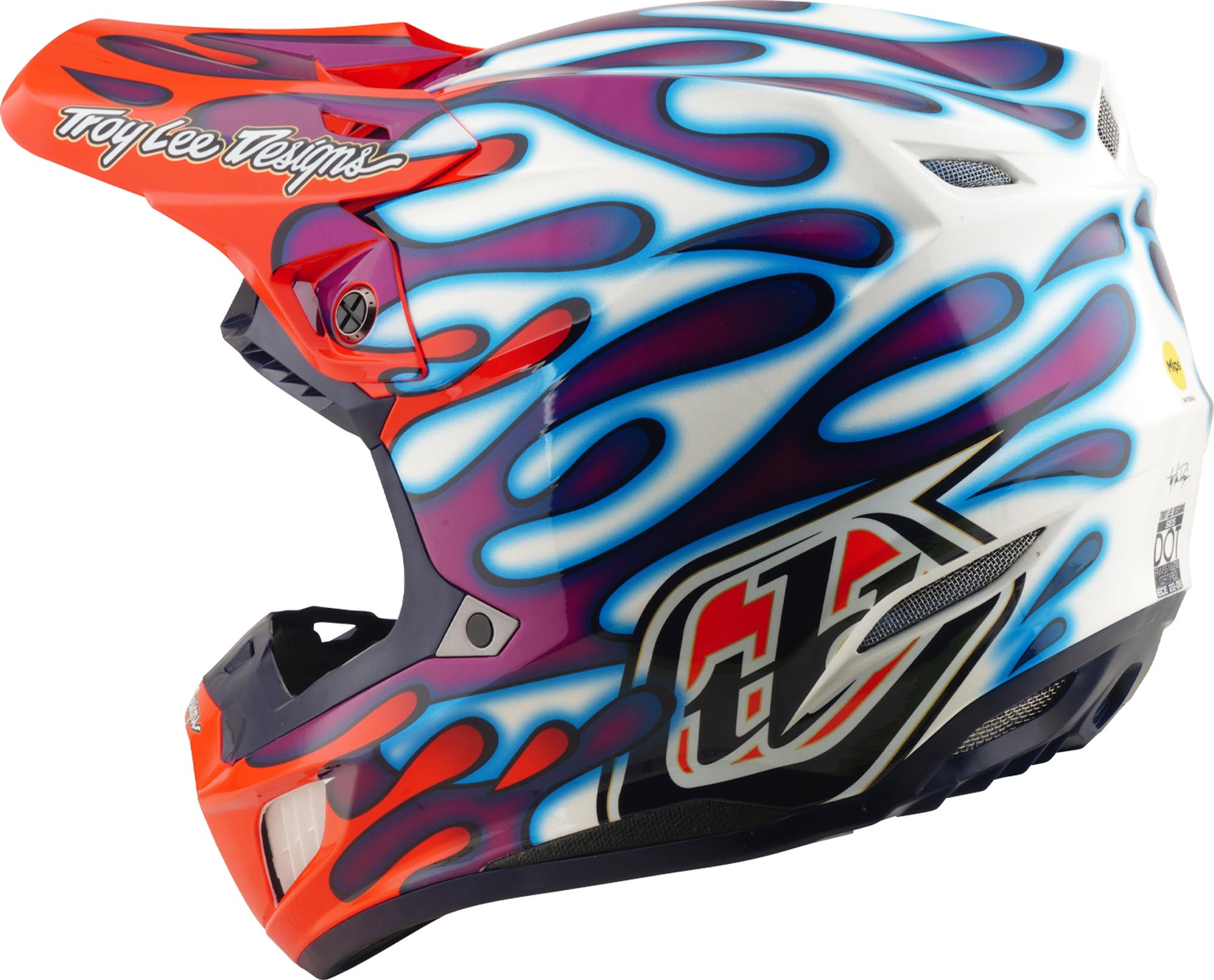Troy Lee Designs SE5 Composite MIPS Overspray Motocross Helmet M (57/58) Figure 6