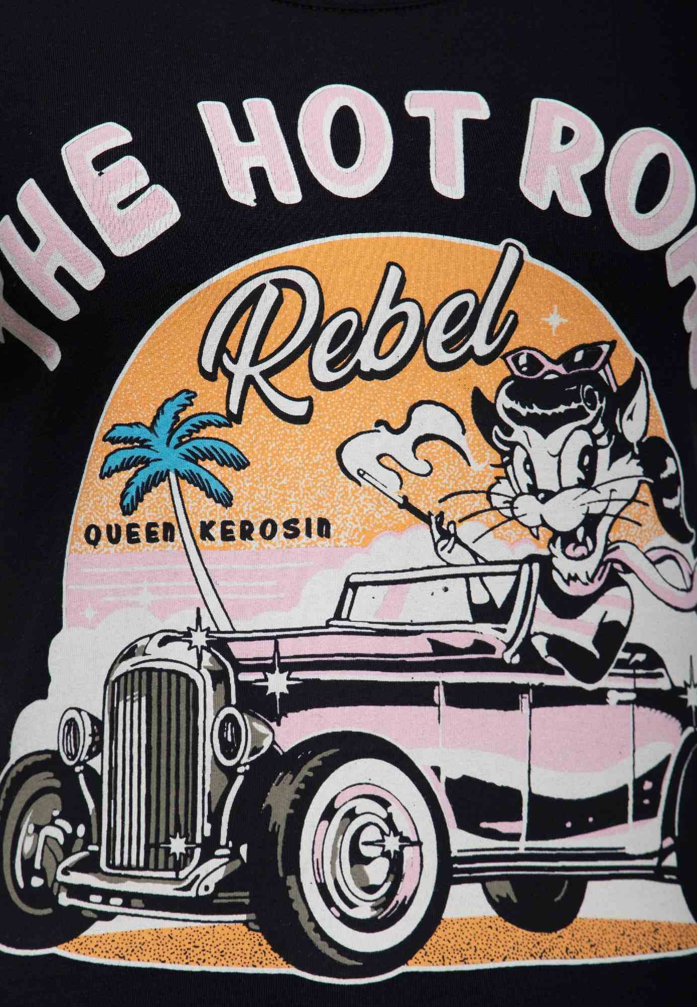 Queen Kerosin The Hot Road Rebel Dámské tričko černá 4XL Obrázek 4