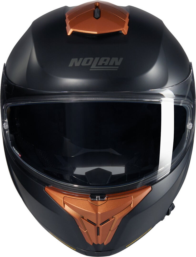 Nolan N80-8 Classico Nobile N-Com Casco nero opaco/ocra S (56) Figura 3