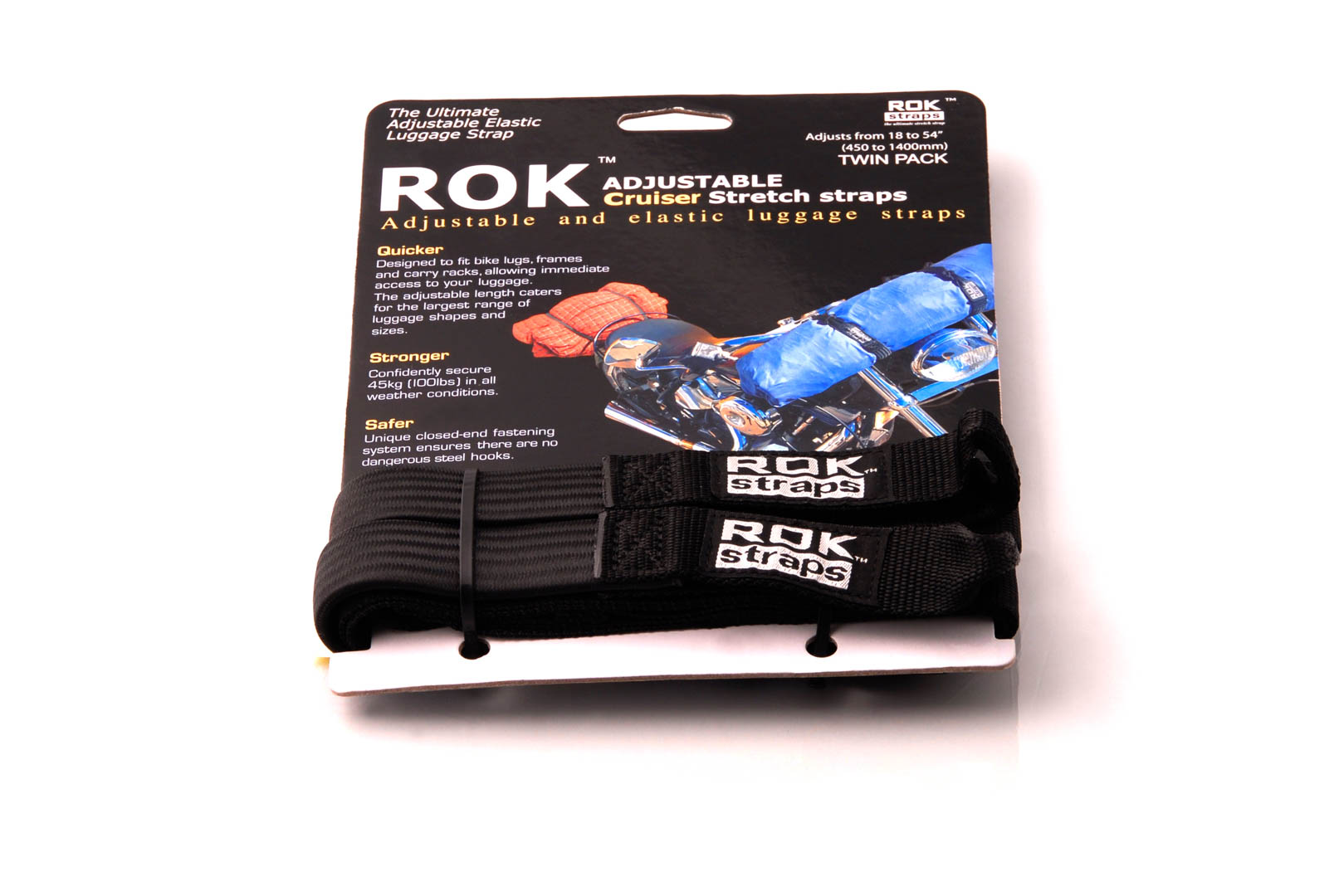 Curele SW-Motech ROK - 2 curele reglabile. Negru. 500-1500 mm. Figura 2