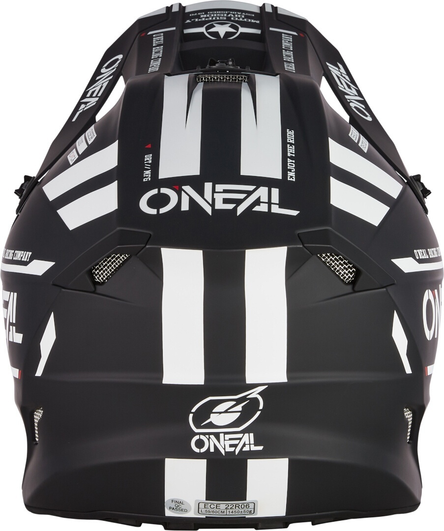 Oneal 5SRS Polyacrylite Warhawk Casco da motocross Bianco opaco/nero 2XL Figura 3