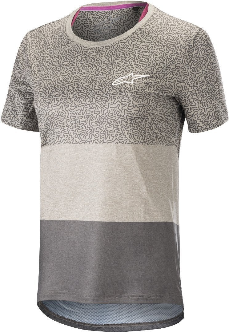 Alpinestars Stella Alps 8.0 SS Damecykel Jersey lysegrå/mørkegrå S Figur 1
