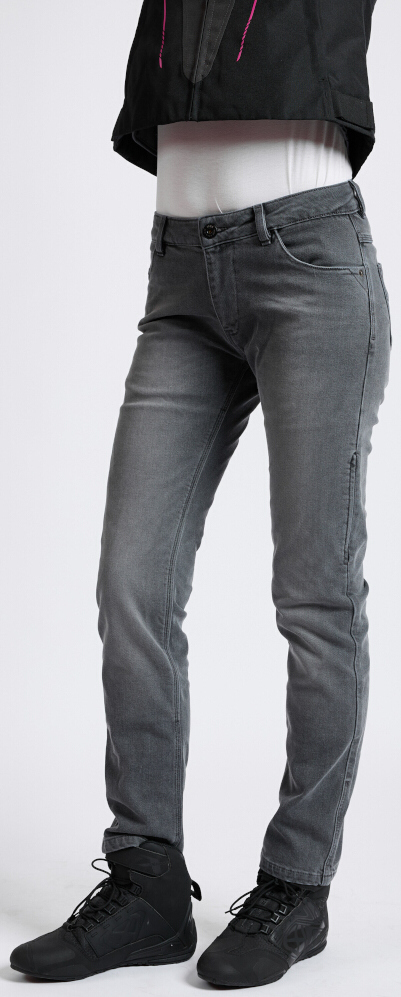 Ixon Billie Damer Motorcykel Jeans Grå sten 29/30 Figur 2