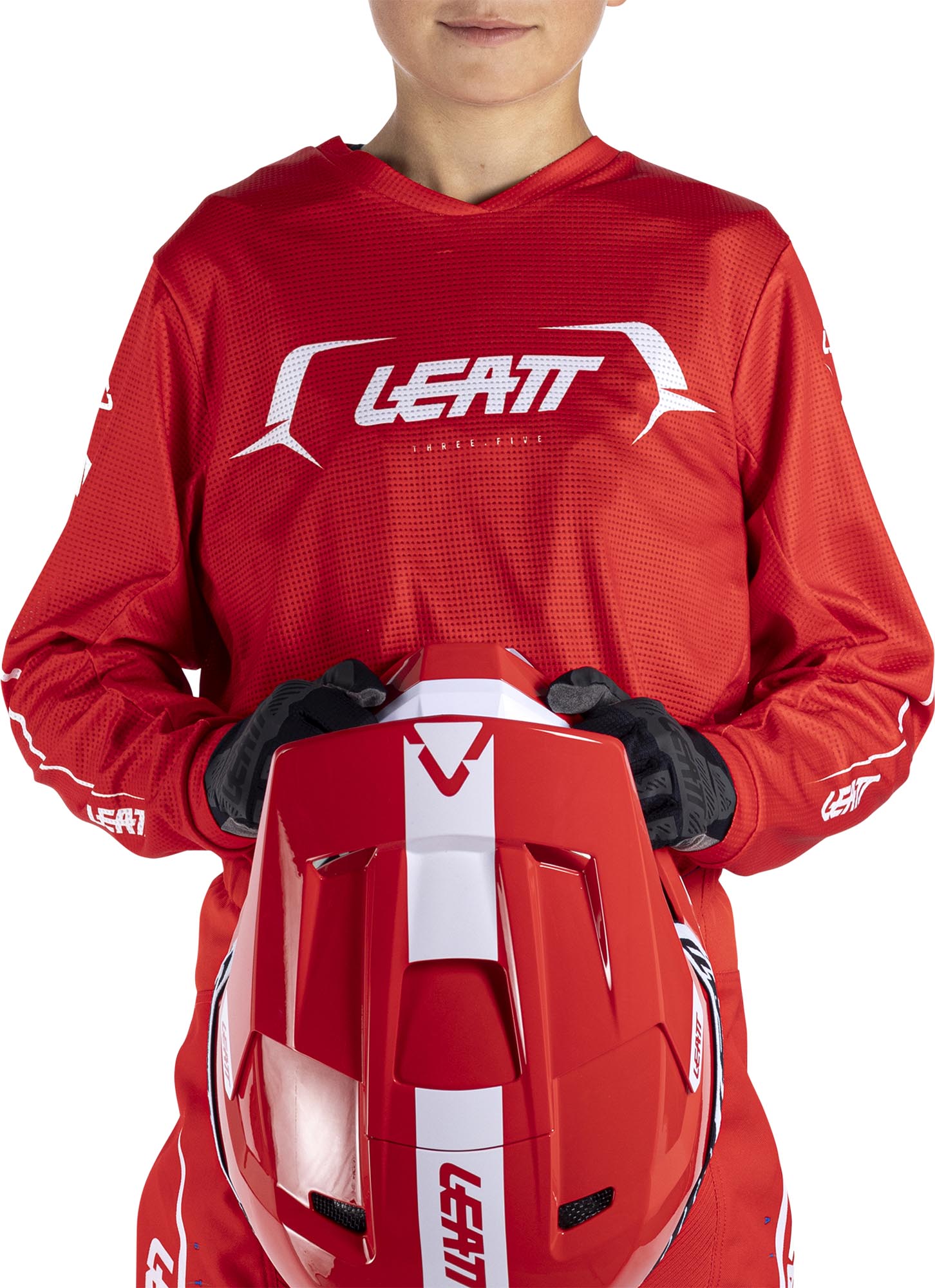Leatt Moto Ride Kit 3.5 V26 Set di maglie e pantaloni da motocross giovanile rosso S Figura 2